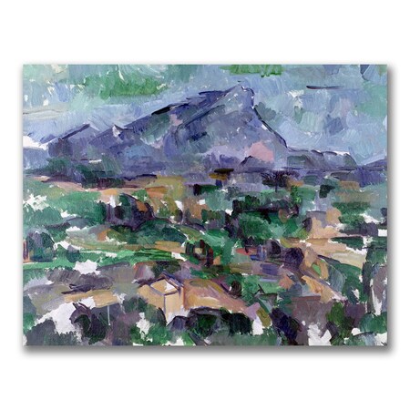Trademark Fine Art Paul Cezanne 'Mont Sainte-Victoire' Canvas Art, 18x24 BL0459-C1824GG